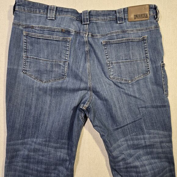 Duluth Flex Ballroom Jeans Relaxed Fit Men 42 x 31  Blue Mid-Rise 6 Pockets - Picture 9 of 12